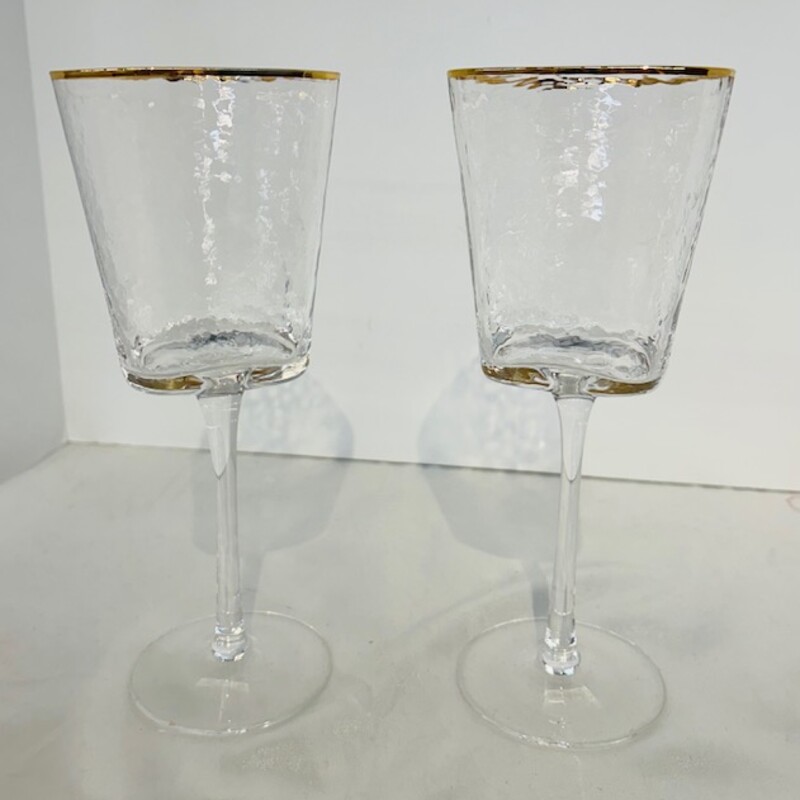 2 Arhaus Wine Glasses