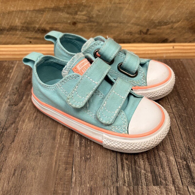 Converse Tot Velcro, Babyblue, Size: Shoes 6