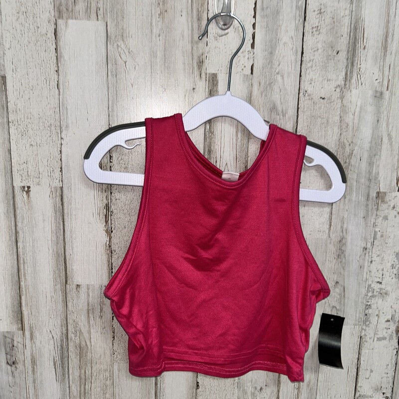 11/12 Pink Cropped Tank, Pink, Size: Girl 10 Up