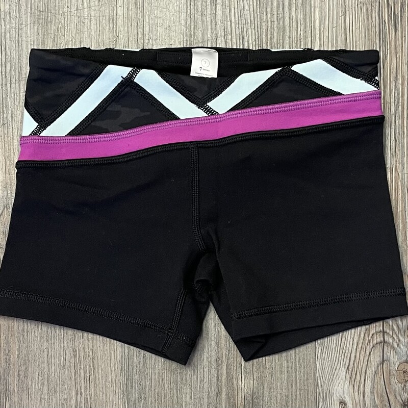 Ivviva Active  Shorts, Black, Size: 7Y