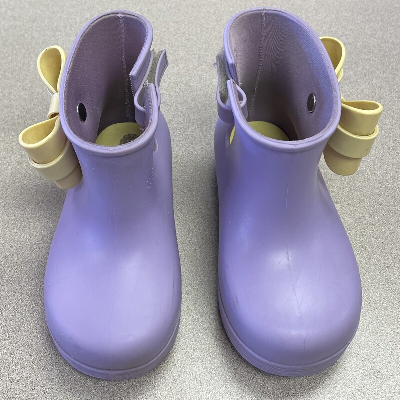 Mini Melissa Rain Boots, Purple, Size: 7-8T