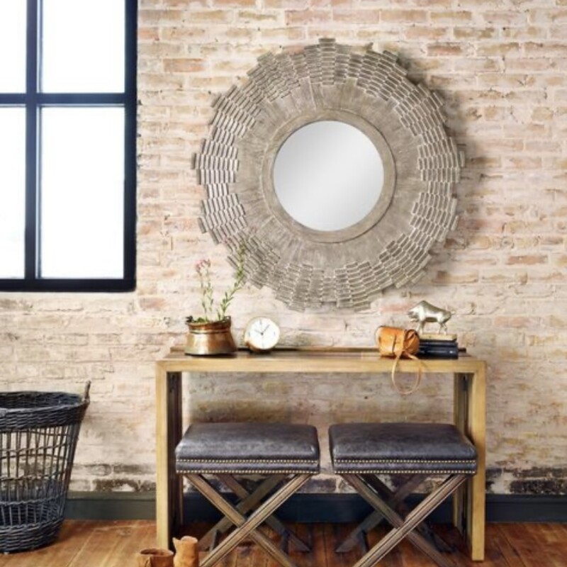Four Hands Ronan Mirror

Size: 46D

This Ronan Large Mirror Charcoal from Four Hands is the perfect addition to any home. Its charcoal finish adds a modern touch to any wall, while the beveled glass creates a unique and captivating reflection. This sophisticated piece of home décor is sure to elevate your space with its timeless style.