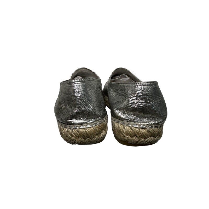 Chanel Espadrilles, Silver, Size: 39

Date Code: G29762

Note: Scuffs on front of shoes
