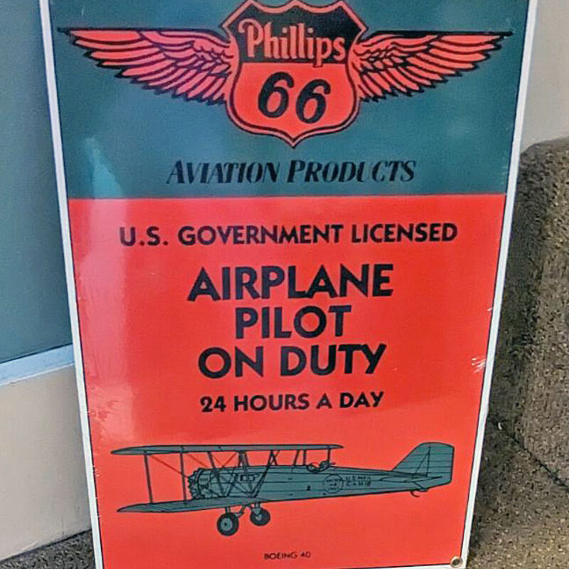 Steel Airplane  Duty Sign