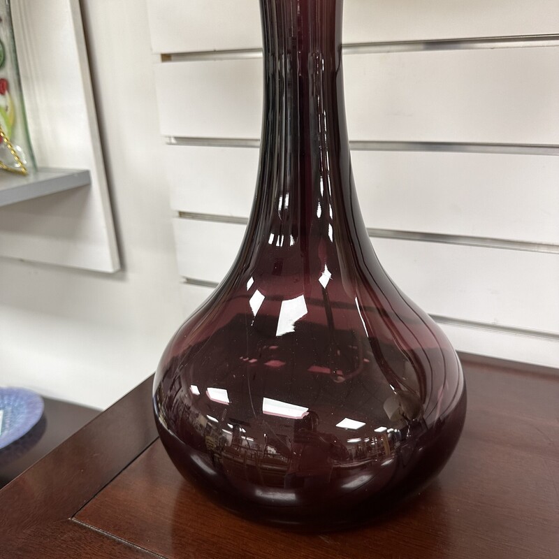 Purple Tall Glass Lamp, Purple
Size: 29in H