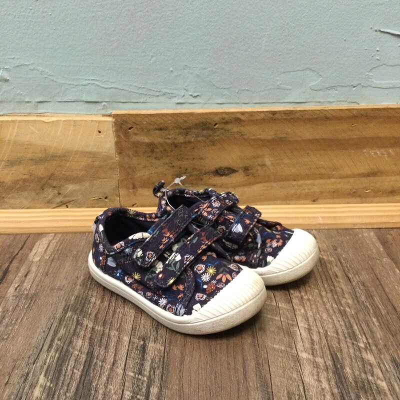 Cat&Jack Floral Sneaker, Navy, Size: shoes 5