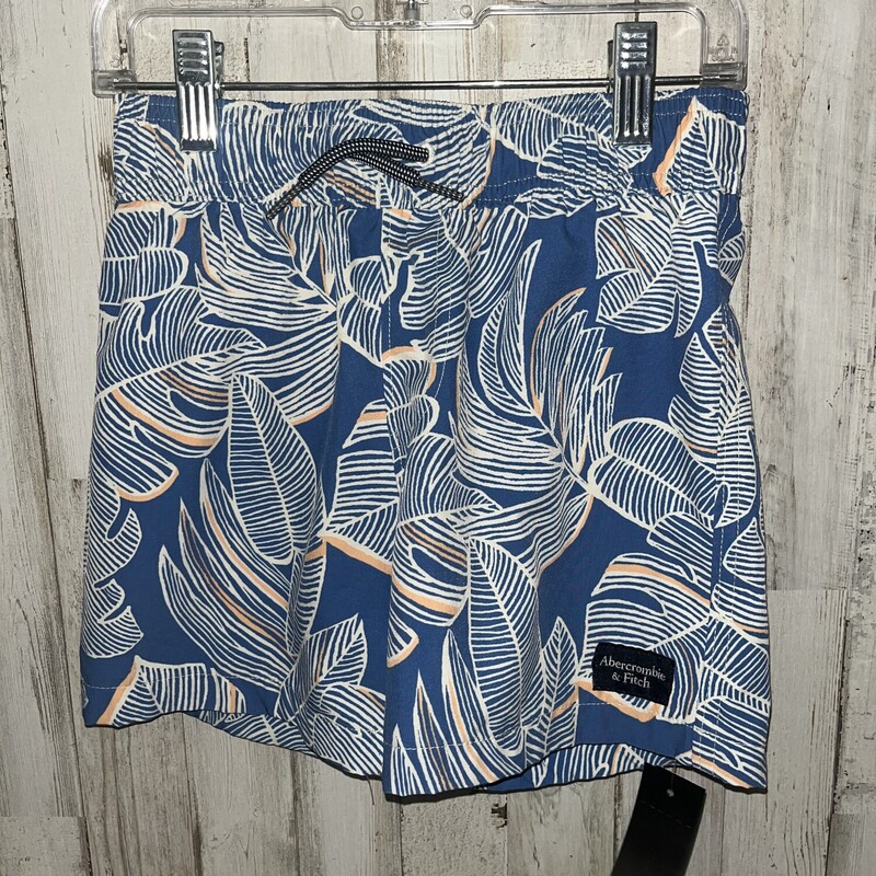 5/6 Blue Palm Swim Shorts