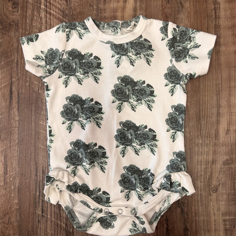 Kate Quinn Cotton Romper, Green, Size: Baby 18-24