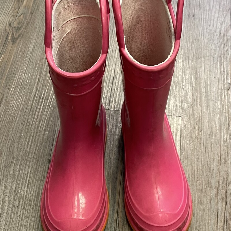 Pull Up Rain Boots, Pink, Size: 8T
