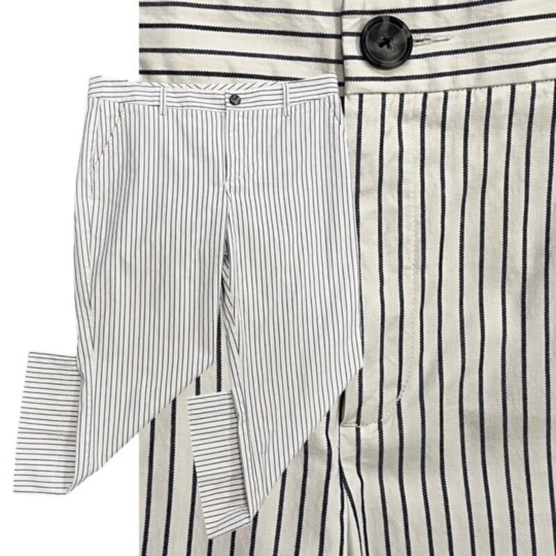CAbi Striped Crop Pants