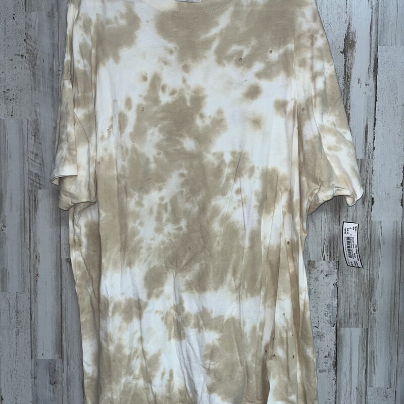 S Beige Dye Tshirt Dress, Beige, Size: Ladies S