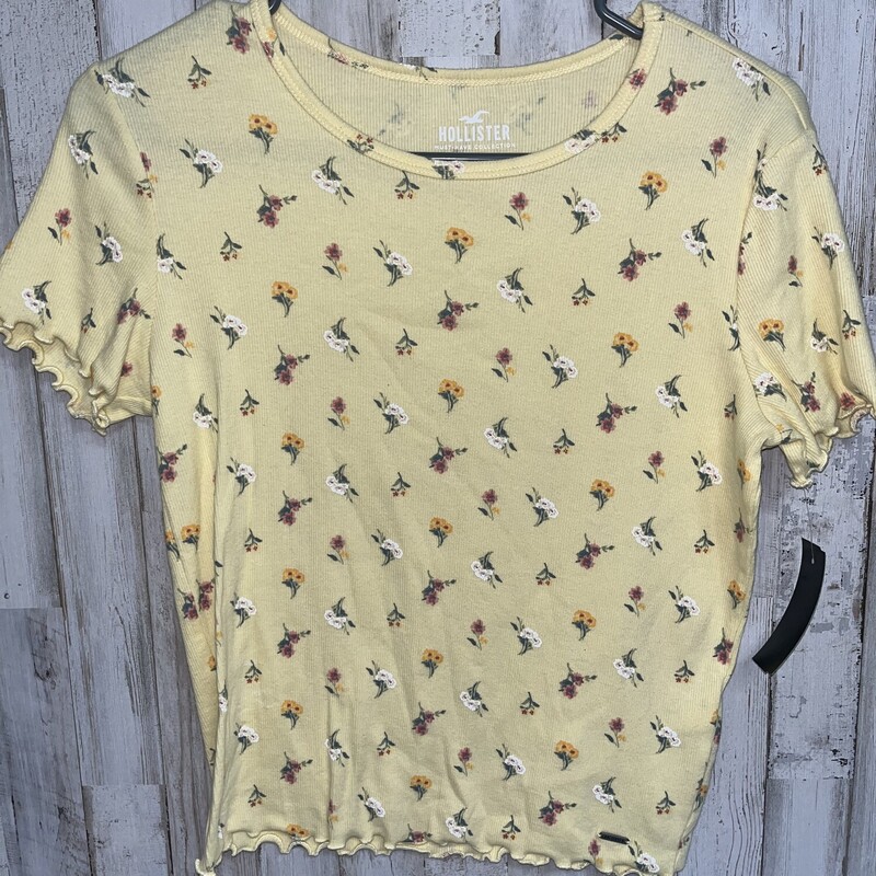 S Yellow Floral Top