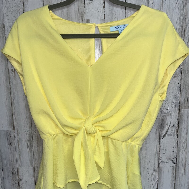 S Yellow Knot Top