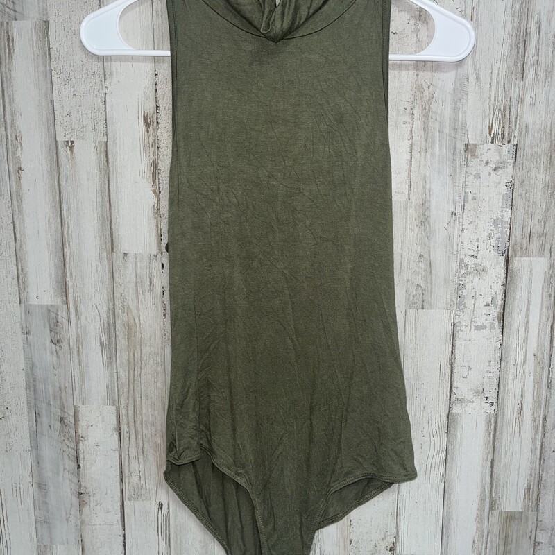 L Olive Hi Neck Bodysuit, Green, Size: Ladies L