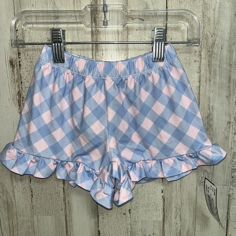 3 Pink/Blue Plaid Shorts