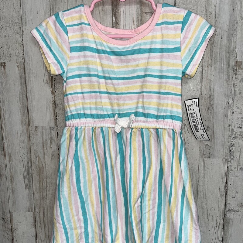 5T Teal Striped Tunic, Teal, Size: Girl 5T