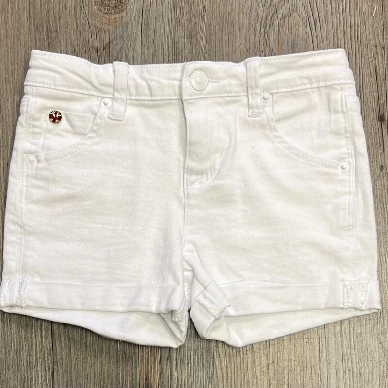 Hudson Denim Shorts, White, Size: 6Y