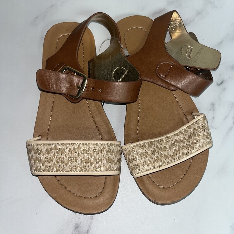 13 Tan Woven Sandals, Tan, Size: Shoes 13