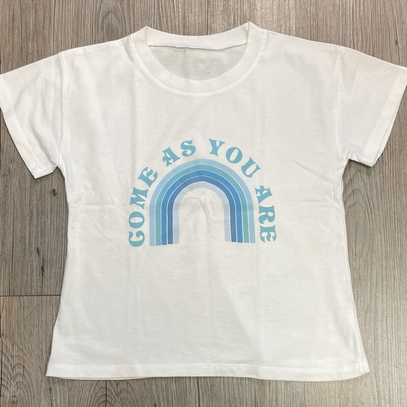 Come As You Are Tee, White, Size: 8Y