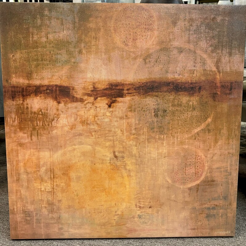 Abstract Circles Canvas
Orange Brown Green
Size: 25x25H
