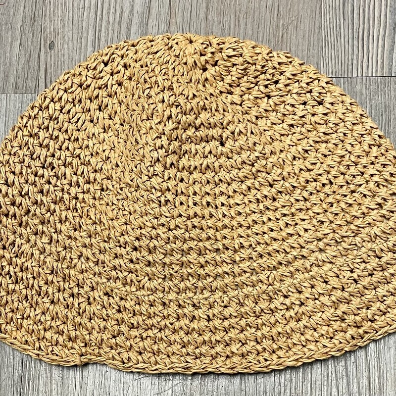 Straw Bucket Hat, Brown,
Size: 18-24M Approximately