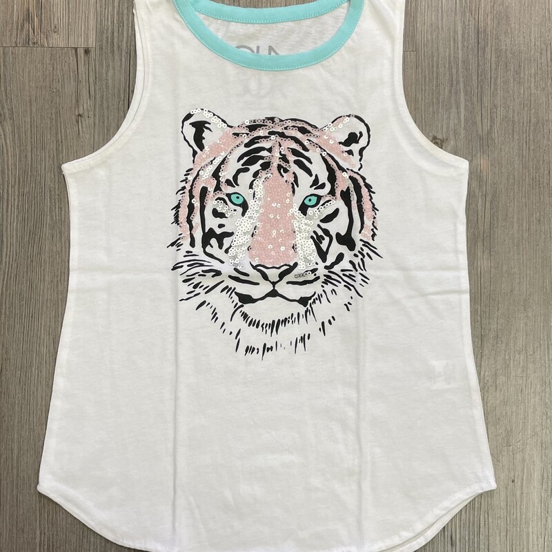 Chaser Tank Top, White, Size: 10Y