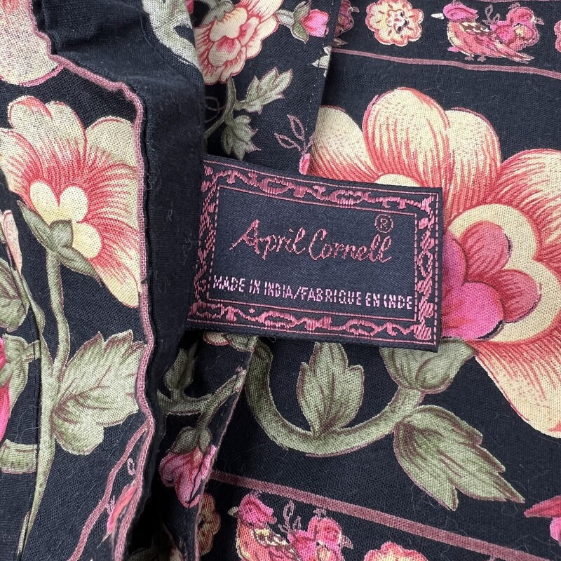April Cornell Duvet Cover
Floral Black & Multi
Size: Queen King