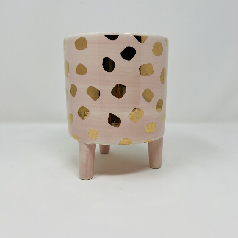 Footed Planter
Pink & Gold
Size: Small