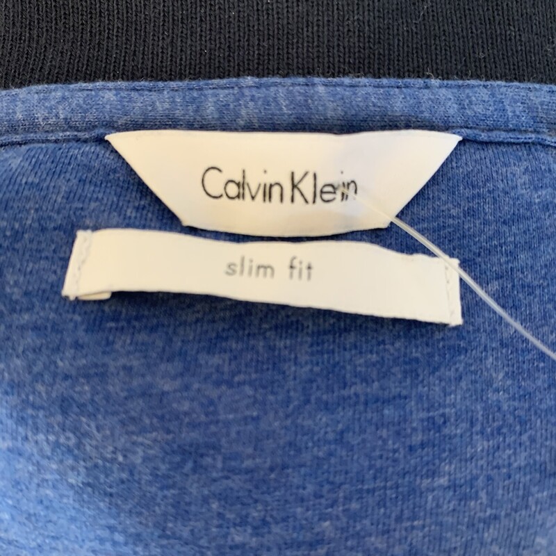 Calvin Klein Polo Shirt, Blues, Size: L<br />
All Sales Are Final<br />
No Returns<br />
Pick Up In Store<br />
or<br />
Have It Shipped<br />
Thank You For Shopping With Us :-)