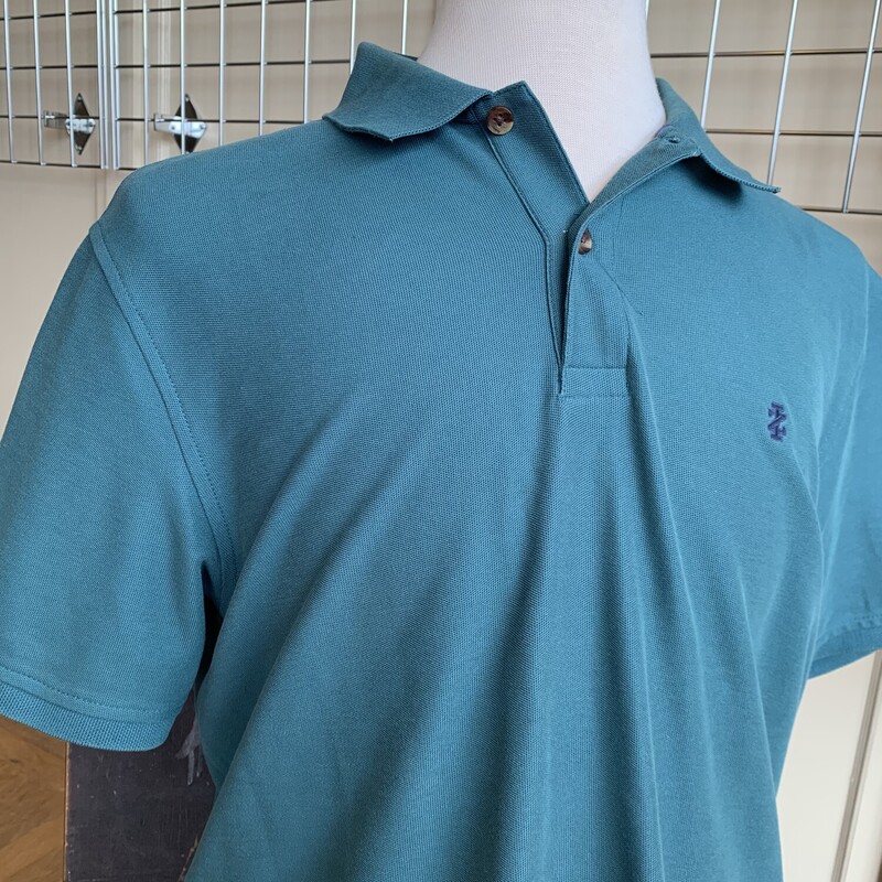 Izod Polo Shirt, Aqua, Size: L<br />
All Sales Are Final<br />
No Returns<br />
Pick Up In Store<br />
or<br />
Have It Shipped<br />
Thank You For Shopping With Us :-)