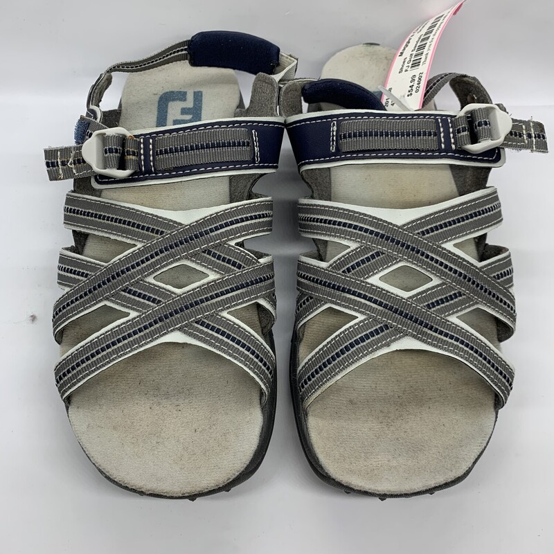 FJ Golf Sandals, Gra/blu, Size: 8<br />
All Sales Are Final<br />
No Returns<br />
Pick Up In Store<br />
or<br />
Have It Shipped<br />
Thank You For Shopping With Us :-)