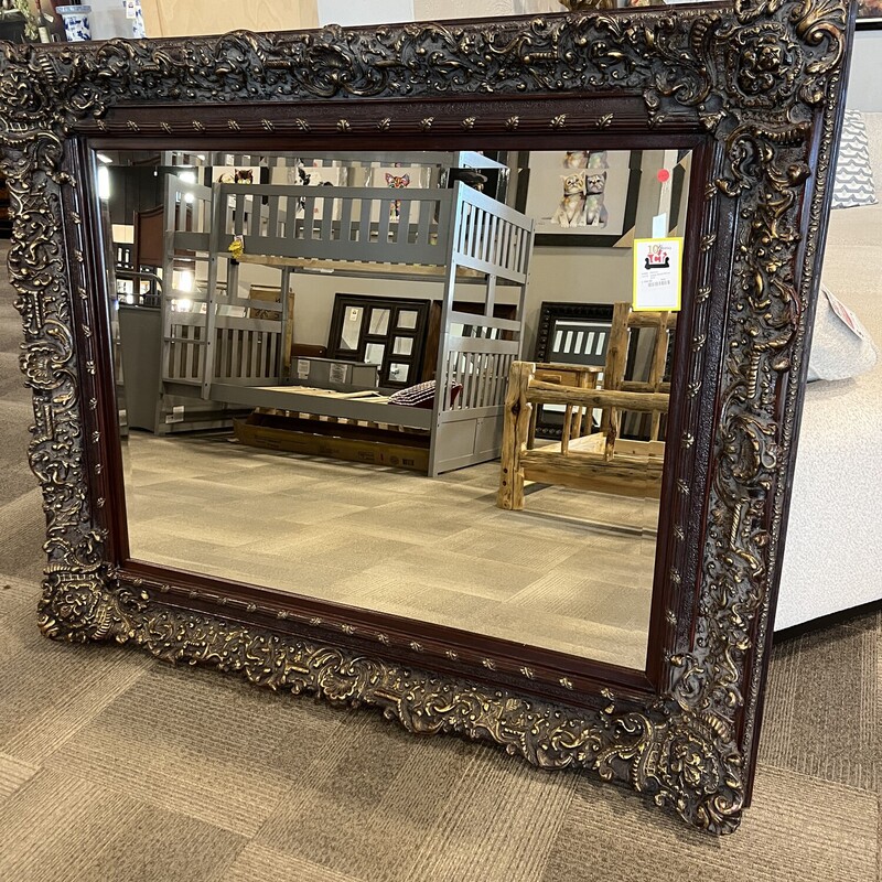 Large Wood Mirror