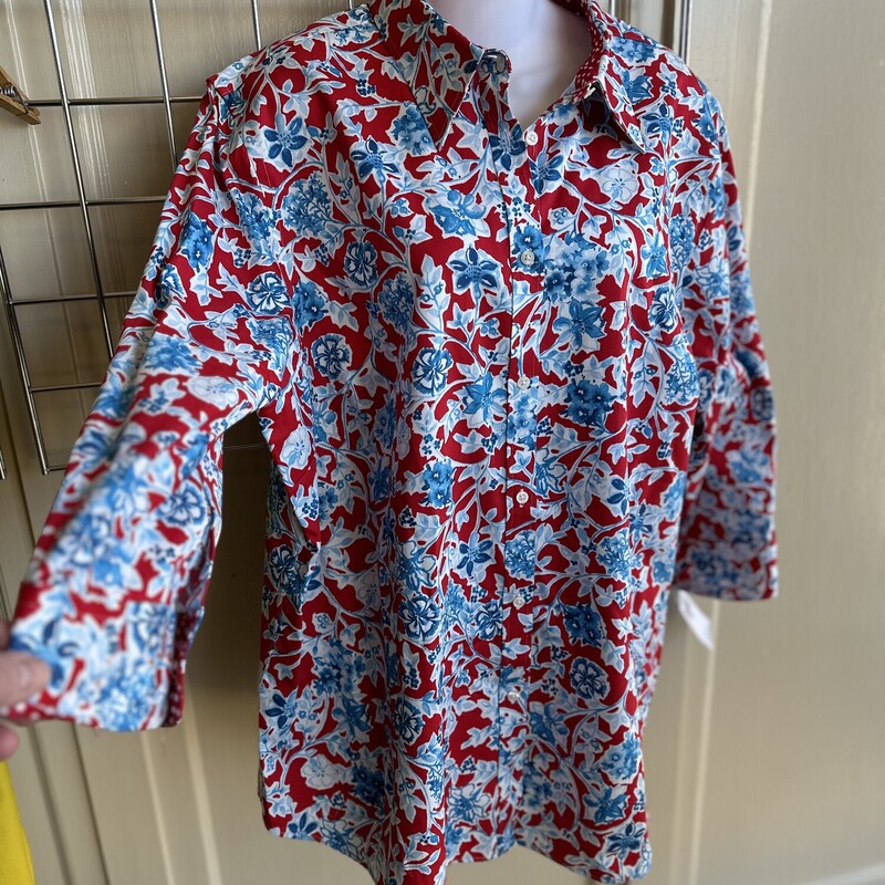 Nwt Chaps Floral Top