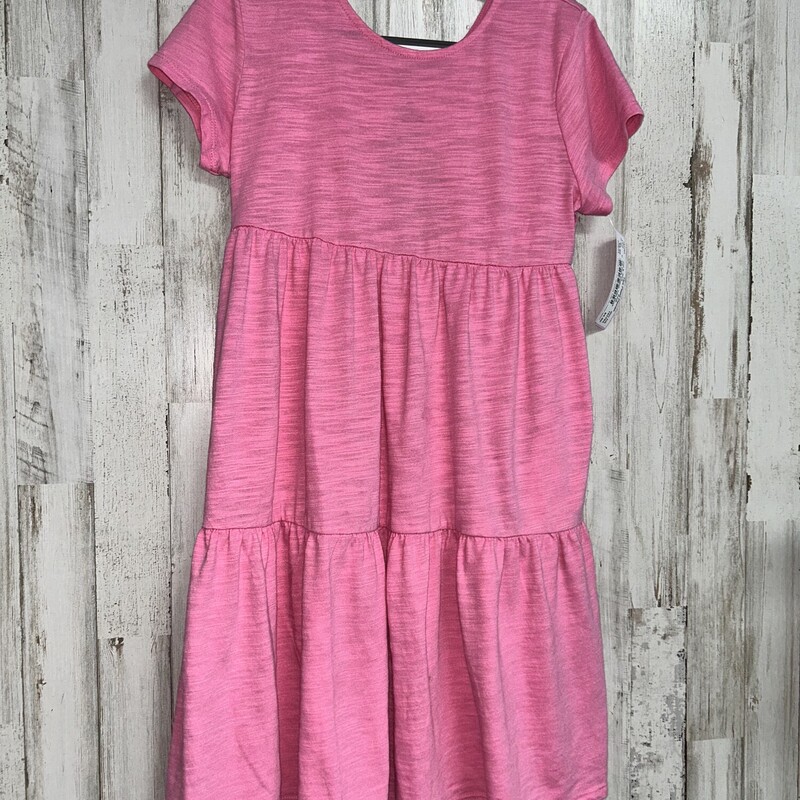 7/8 Pink Cotton Tier Dres