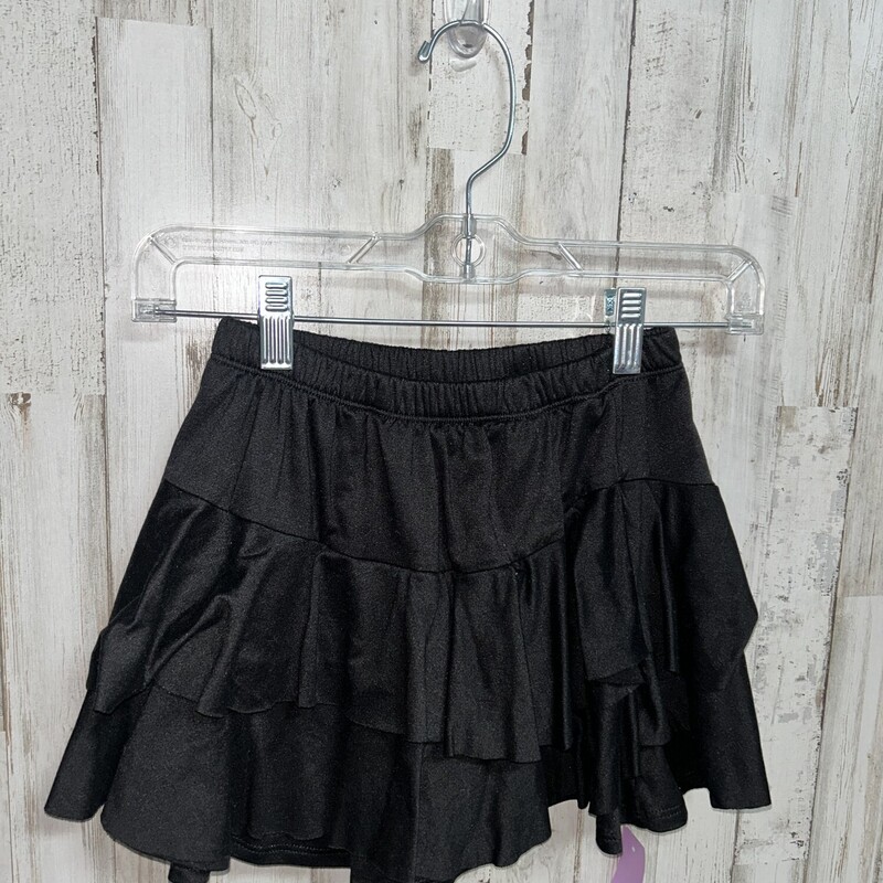 10/12 Black Ruffled Skirt, Black, Size: Girl 10 Up