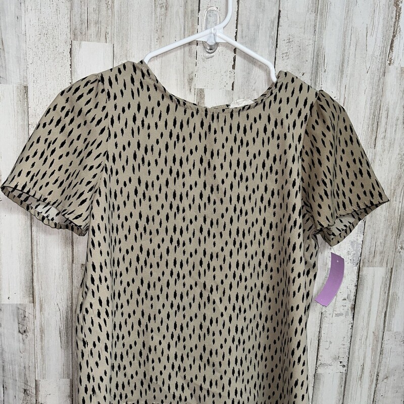11/12 Tan Spotted Top, Tan, Size: Girl 10 Up
