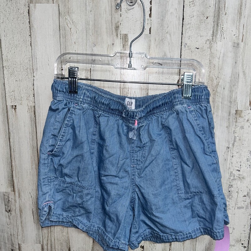 12 Chambray Shorts, Blue, Size: Girl 10 Up