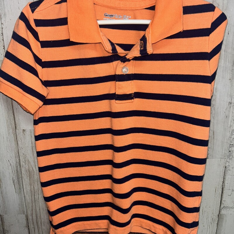 4/5 Orange Stripe Polo To, Orange, Size: Boy 2T-4T