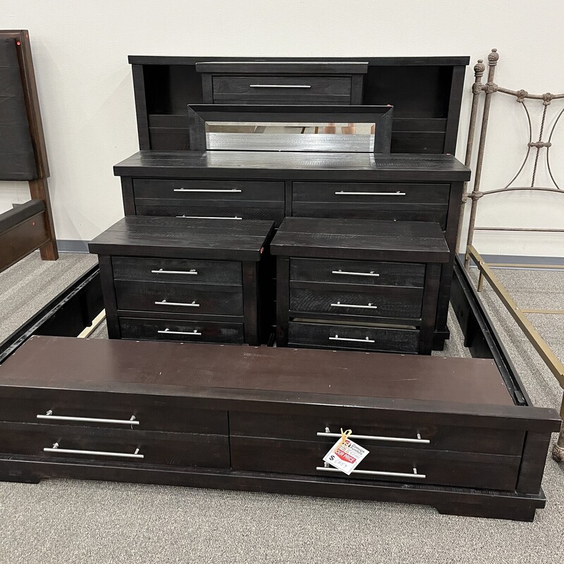 6pc Blk E. King Bed