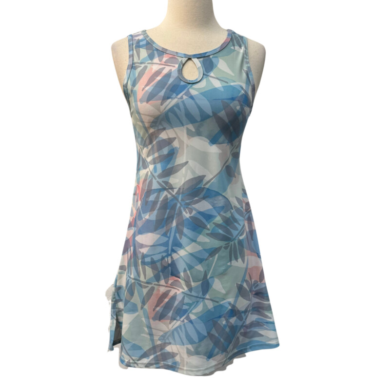 Nuu Muu Ruu Muu Keyhole Dress<br />
Pattern: Opal 2019<br />
Colors:  Blue, Mint, White, Rouge, Gray and Taupe<br />
Size: XS