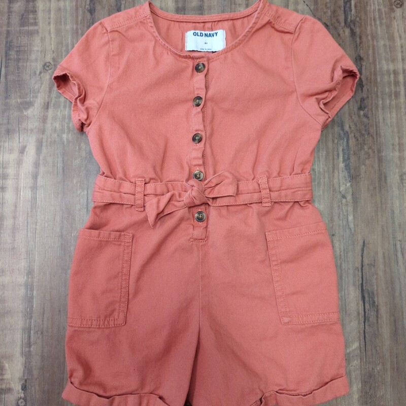 Old Navy Coverall Romper, Size: 4 Toddler