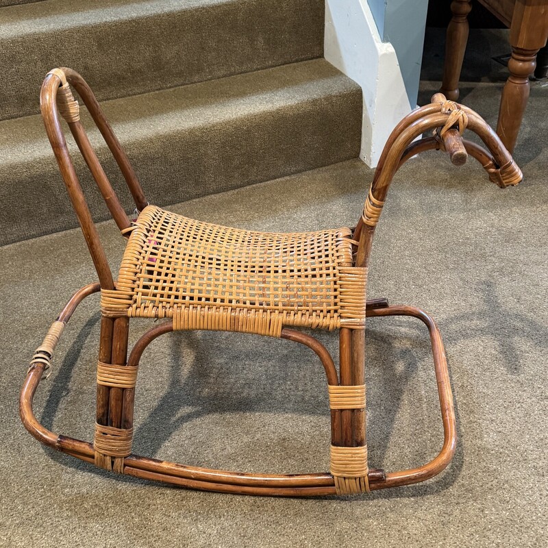Wicker Rocking Horse
28 Inches Long 16 Inches Wide, 12 Inches Tall to the Seat