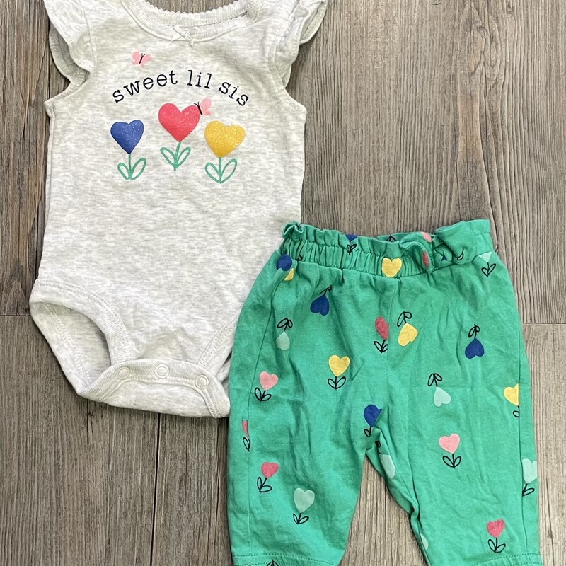 Carters 2pc Clothing Set, Multi, Size: Newborn
