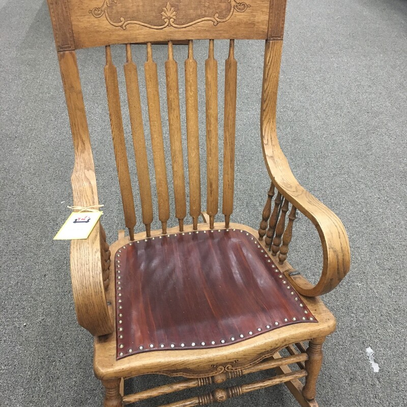 Studded Seat Rocking Chair