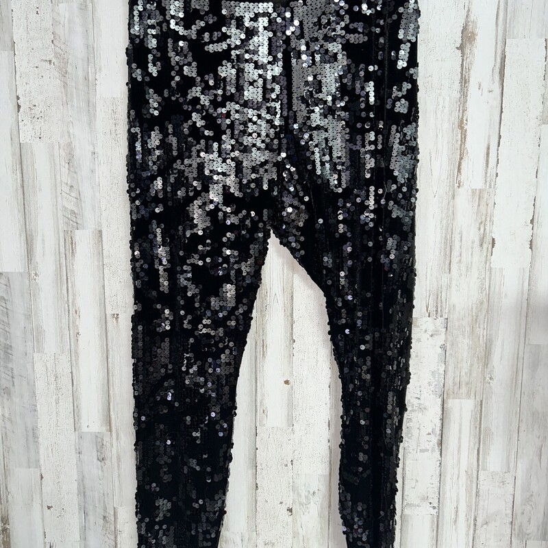 M Black Sequin Pants