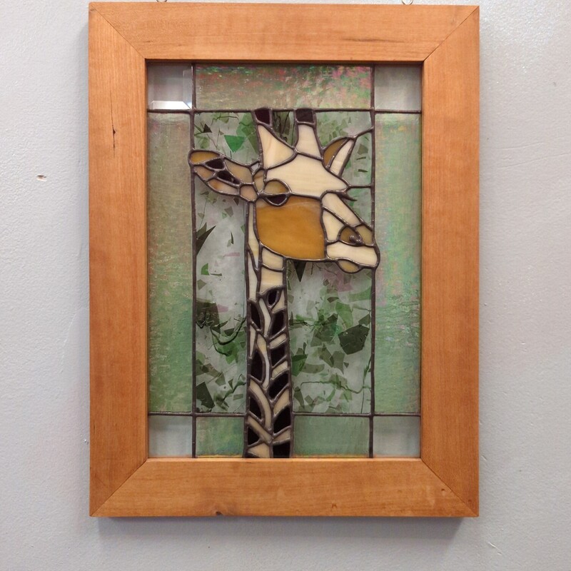 Handemade Giraffe Stained, Tan, Size: Home Decor

Measures 14in x 18.25in