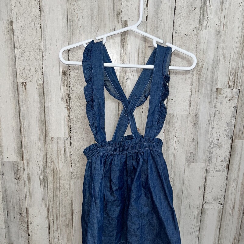 2T Chambray Overall Dress, Blue, Size: Girl 2T