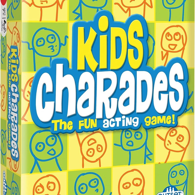 The Fun Acting Game!
The classic game of charades is now active fun for kids of all ages!
Quick, easy to learn, and barrels of laughs, Kids Charades is a great way to develop imagination, critical thinking and acting skills.  7+ and 2 teams