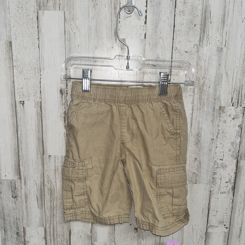 4T Khaki Cargo Shorts, Khaki, Size: Boy 2T-4T