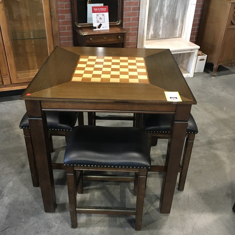 Game Table W/ 4 Stools